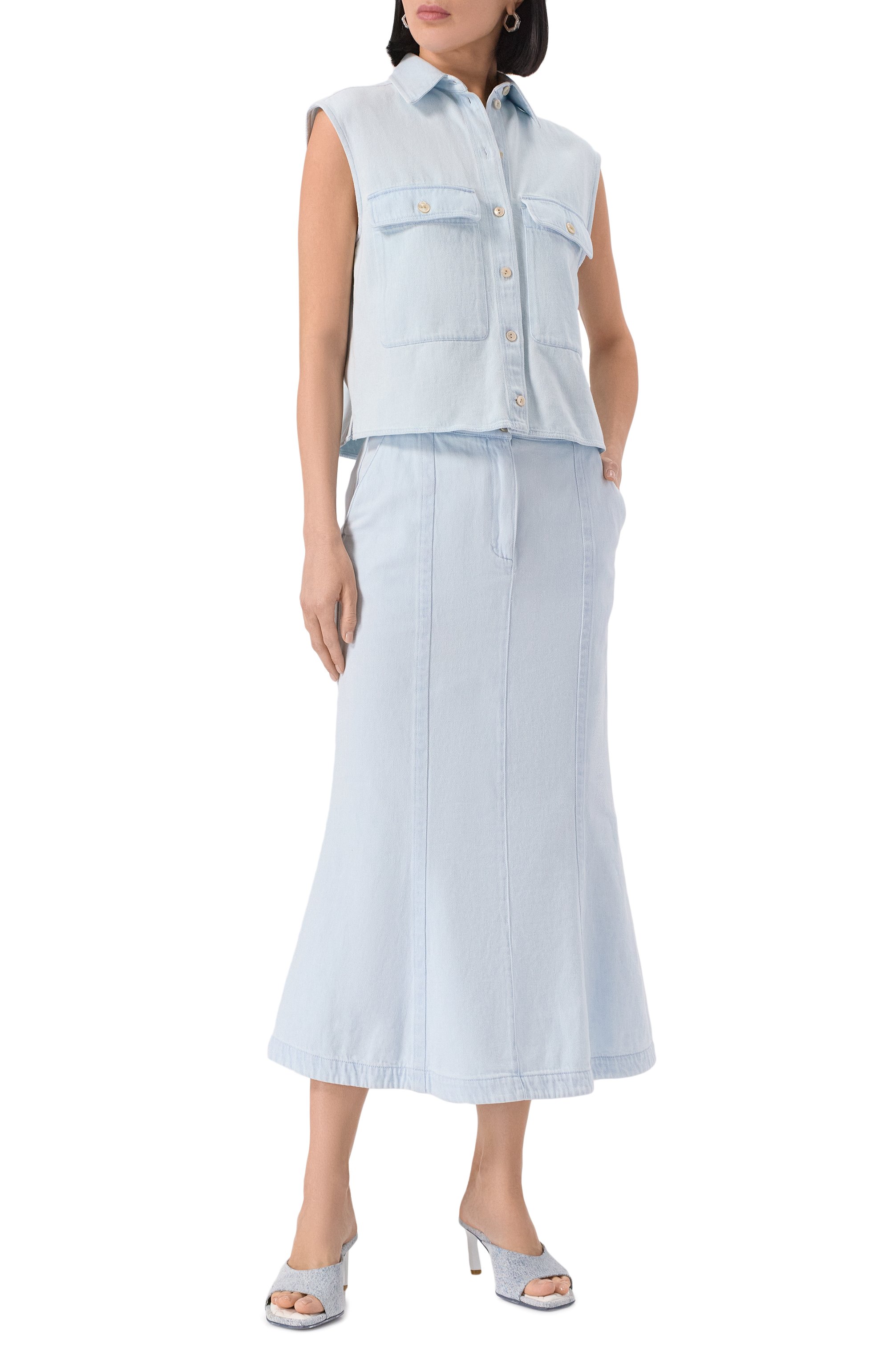 Текстильные мюли MATTIA CAPEZZANI, арт. W450/JEANS, фото 2