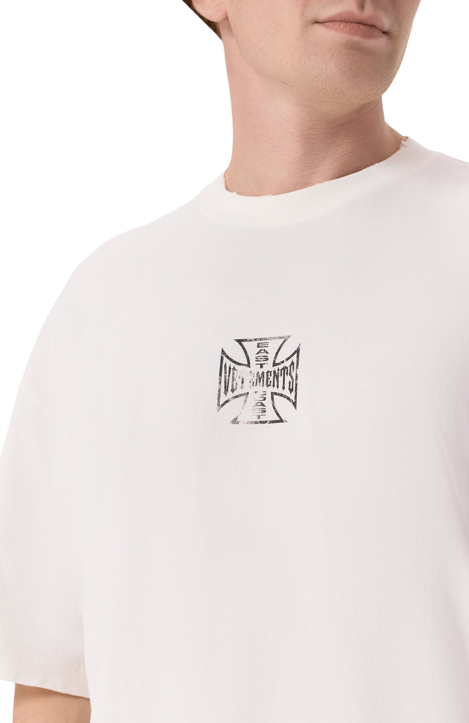 Хлопковая футболка VETEMENTS, арт. MH27TR196W, фото 6