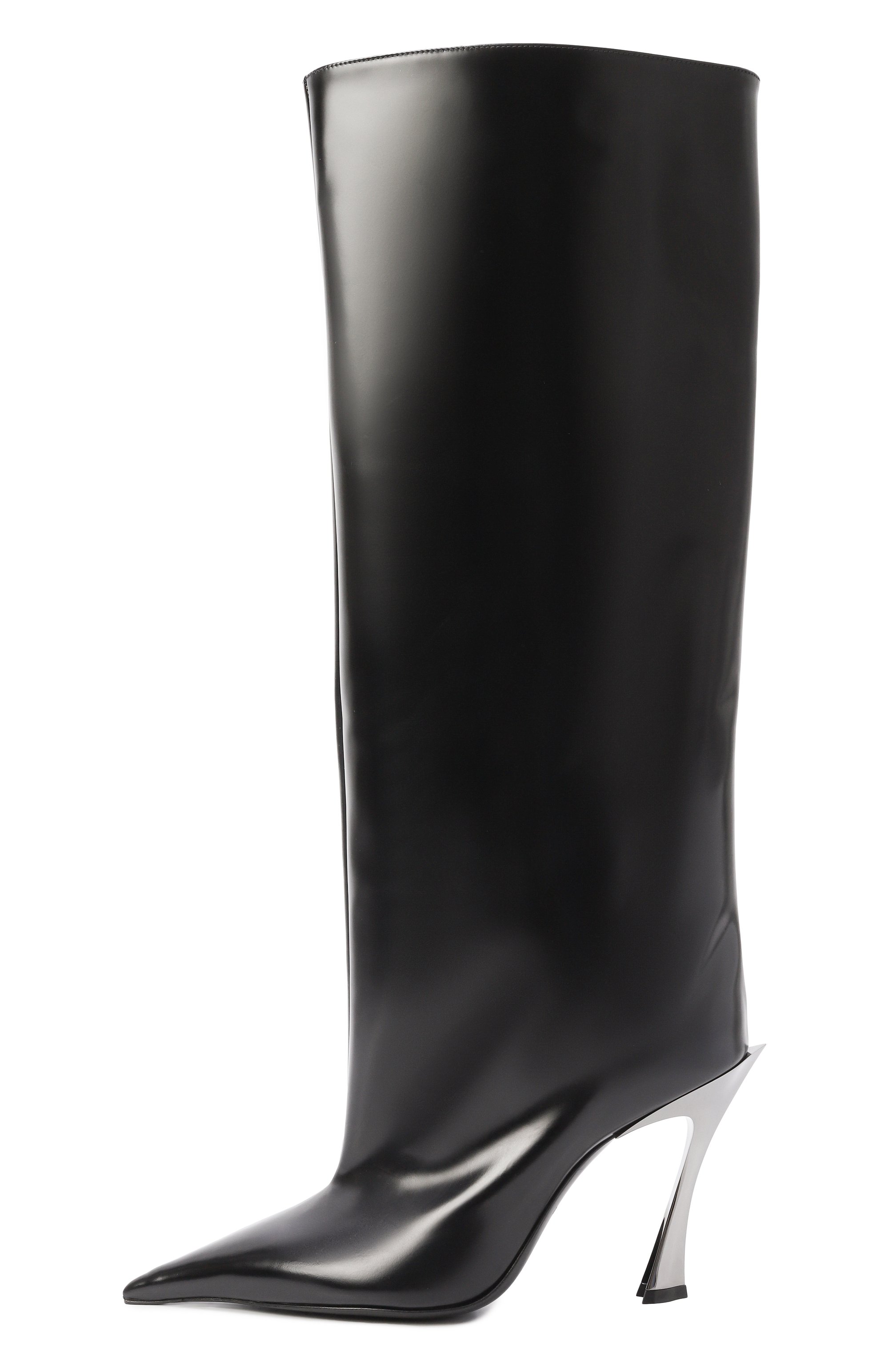 Кожаные сапоги MUGLER, арт. MUWFW2425SC053_CL001, фото 4