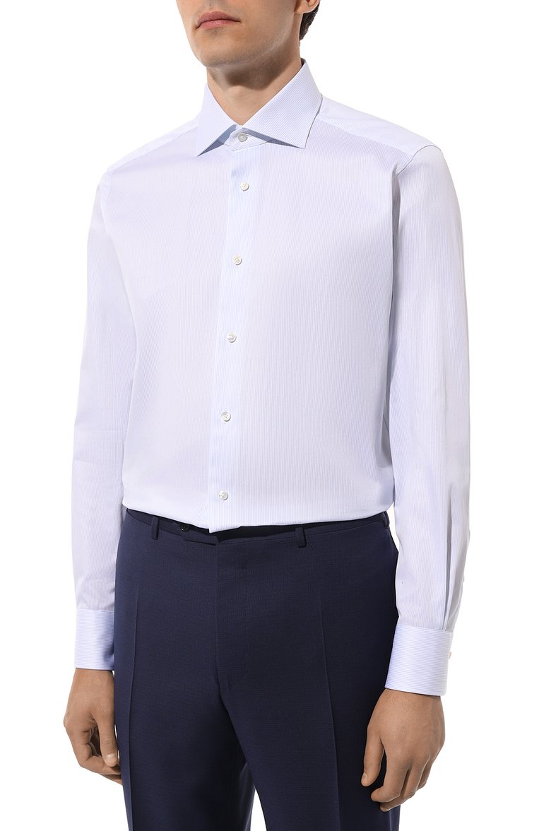 Хлопковая сорочка ZEGNA, арт. 701036A7/9MS0BA, фото 1
