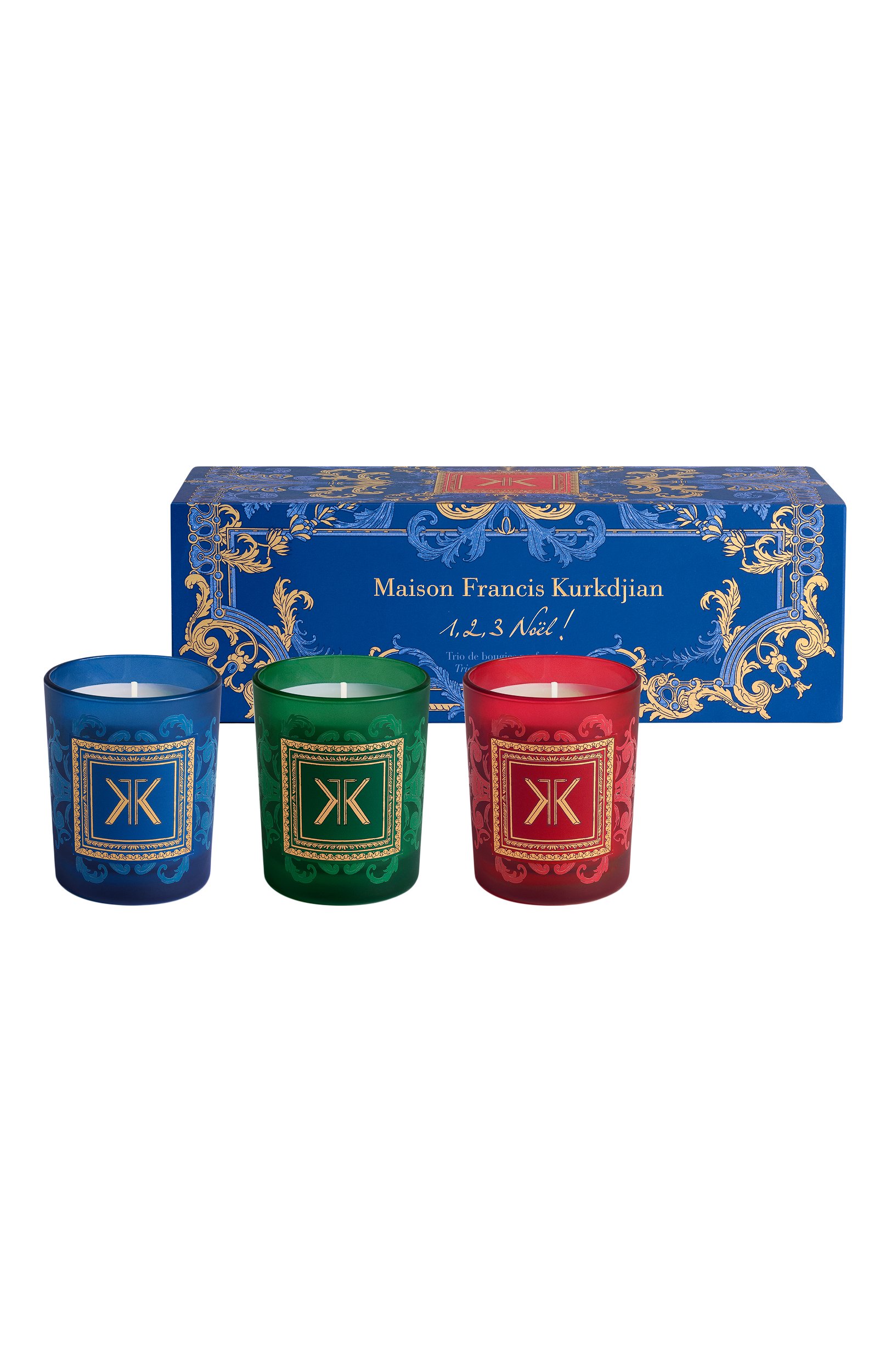 Набор свечей côté cour/ côté jardin/ mon beau sapin (3x75g) MAISON FRANCIS KURKDJIAN бесцветного цвета по цене 10700 руб., арт. RA2CM15, фото 1 Набор свечей côté cour/ côté jardin/ mon beau sapin (3x75g) MAISON FRANCIS KURKDJIAN, арт. RA2CM15, фото 1