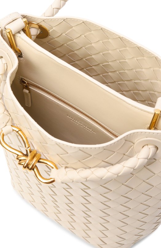 Сумка Andiamo small Bottega Veneta 855759/VCPP1 Кремовый  855759/VCPP1 Фото 5