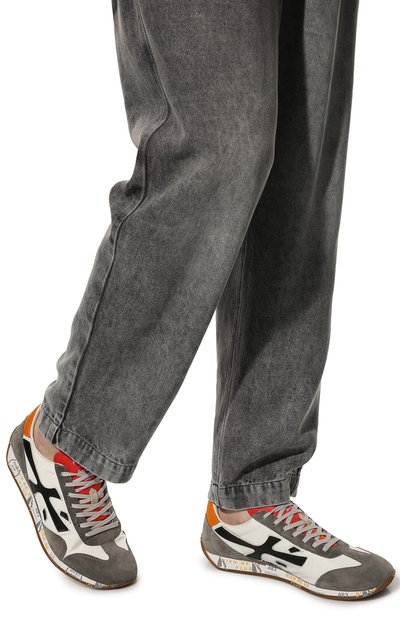 Комбинированные кроссовки jacky x PREMIATA серого цвета по цене 26800 руб., арт. JACKYX/VAR5723, фото 3 Комбинированные кроссовки jacky x PREMIATA, арт. JACKYX/VAR5723, фото 3