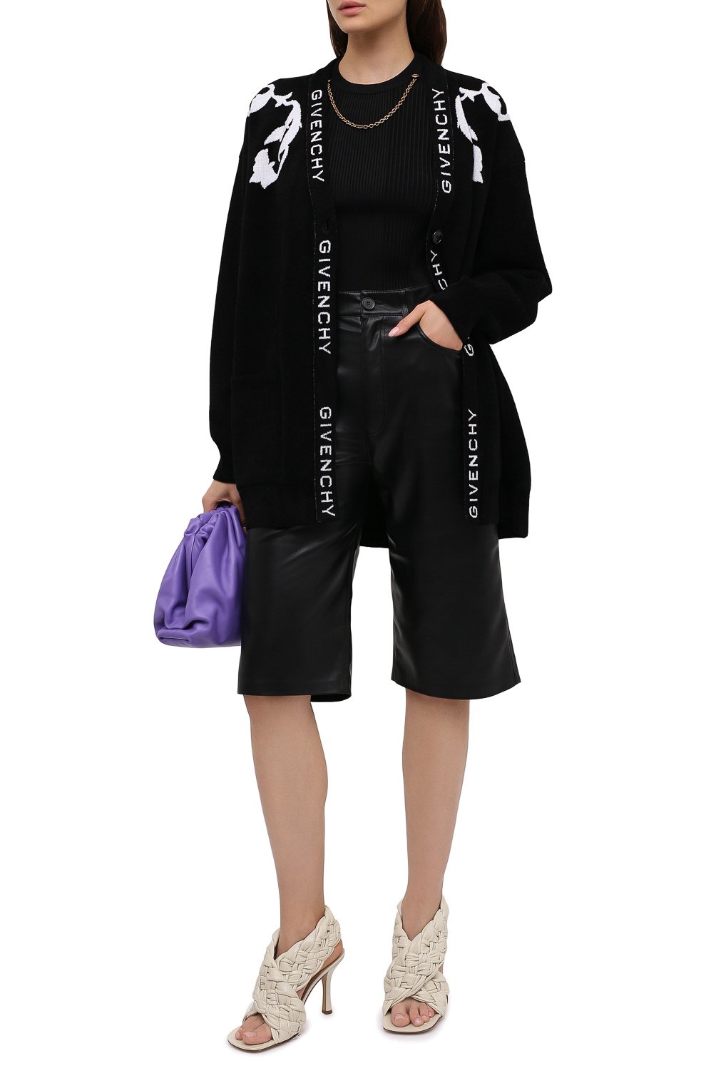 Кардиган GIVENCHY черного цвета по цене 129500 руб., арт. BW90B14Z7V, фото 2 Кардиган GIVENCHY, арт. BW90B14Z7V, фото 2