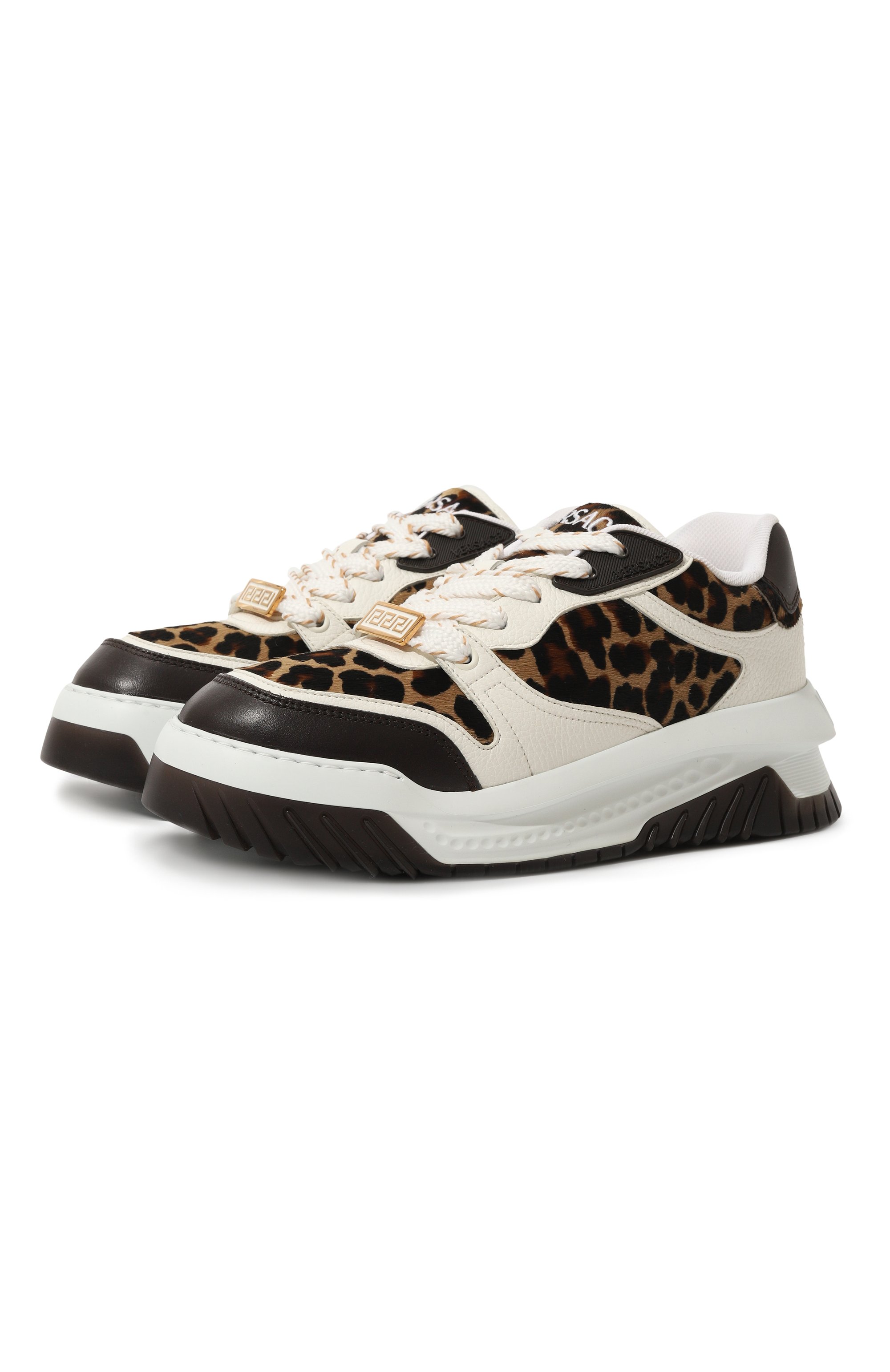 Кожаные кроссовки odissea VERSACE, арт. 1016365/1A12173, фото 1