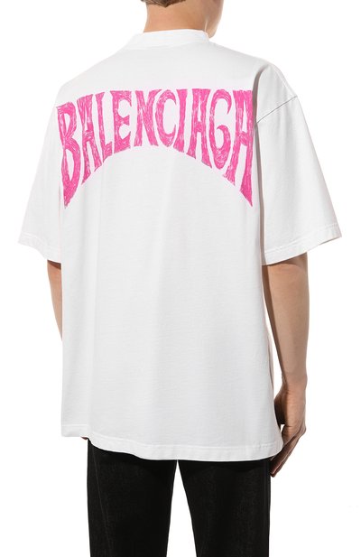 Хлопковая футболка BALENCIAGA, арт. 764235/TPVU4, фото 4