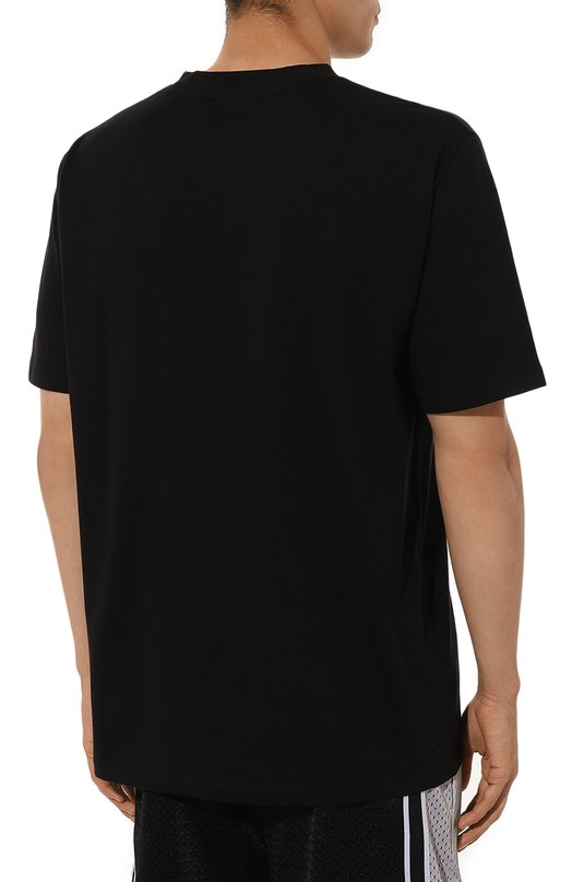 Хлопковая футболка Balmain DH1EG000/JB54 Чёрный  DH1EG000/JB54 Фото 4