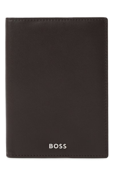 Мужской кожаная обложка для паспорта BOSS, арт. HBPU00020M