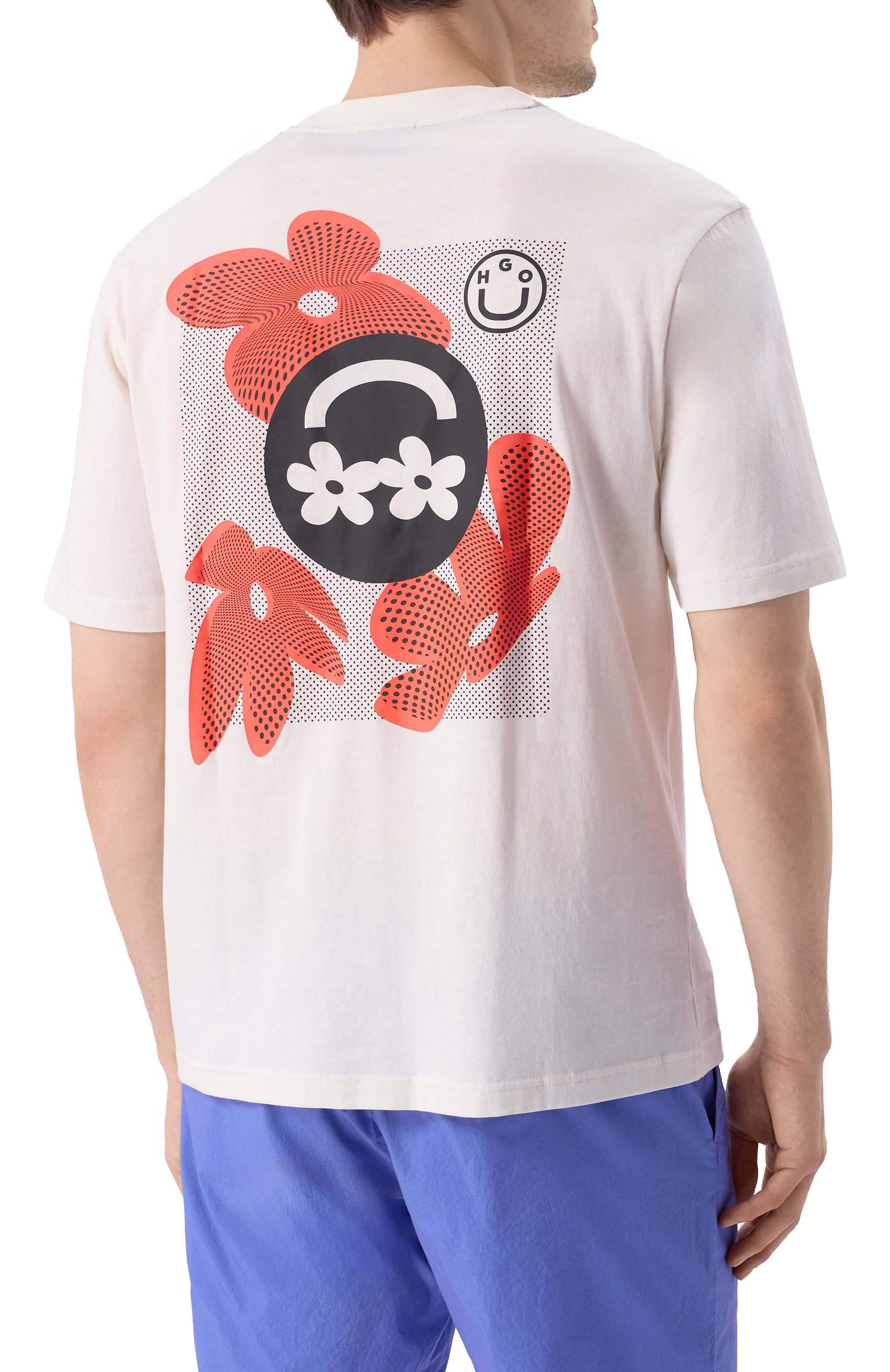 Хлопковая футболка HUGO BLUE, арт. 50533387, фото 4