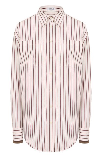 Женская хлопковая рубашка BRUNELLO CUCINELLI, арт. MA783RD616