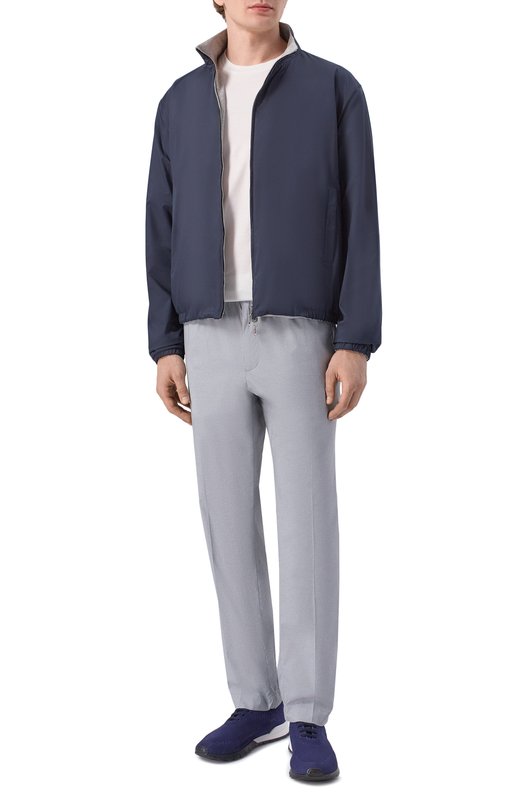 Текстильные кроссовки Kiton USSFITN00809 Синий  USSFITN00809 Фото 2