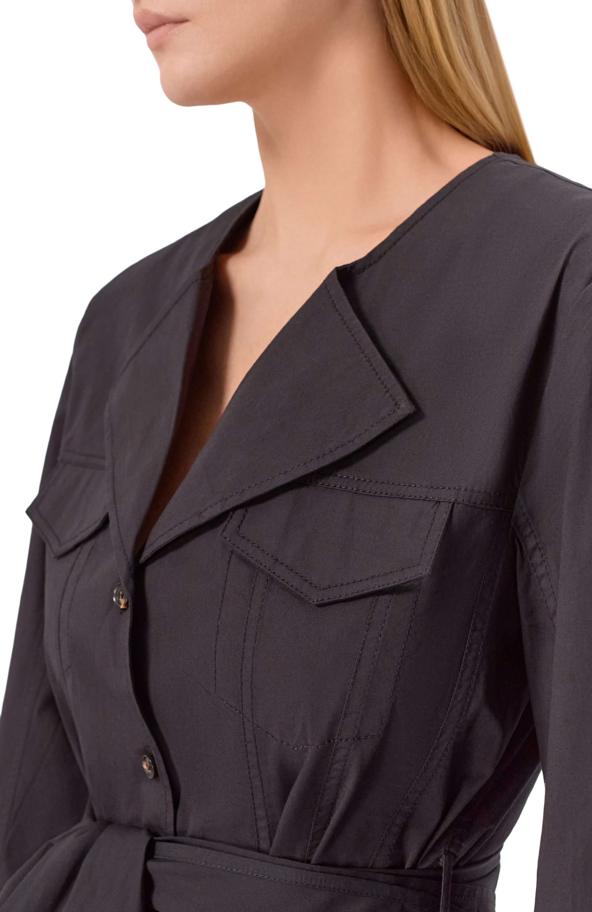 Хлопковое платье GANNI, арт. A1030479, фото 5