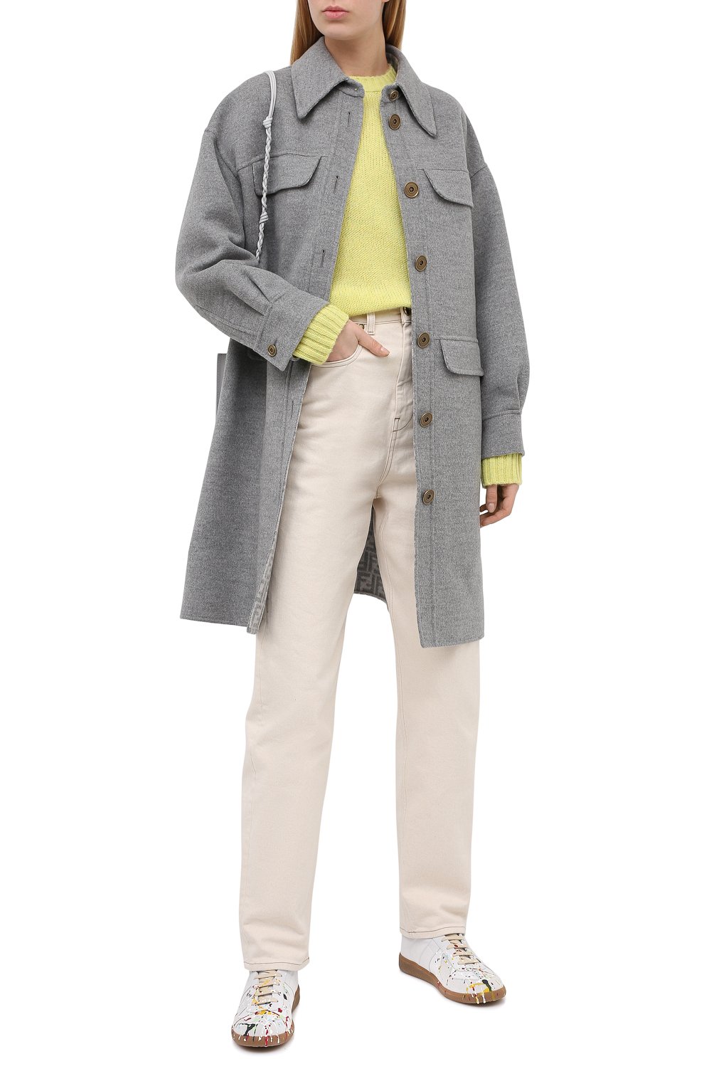 Шерстяной свитер ACNE STUDIOS желтого цвета по цене 25800 руб., арт. A60192, фото 2 Шерстяной свитер ACNE STUDIOS, арт. A60192, фото 2