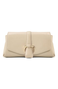 Женская сумка FERRAGAMO бежевого цвета, арт. 219795/779067 | Фото 1 (Ремень/цепочка: На ремешке; Материал: Натуральная кожа; Размер: small)