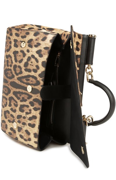 Сумка sicily large с леопардовым принтом DOLCE & GABBANA, арт. 0116/BB6015/A7158, фото 4