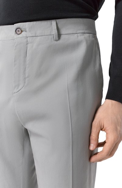 Брюки из хлопка и шелка PAUL&SHARK, арт. 25414043, фото 5