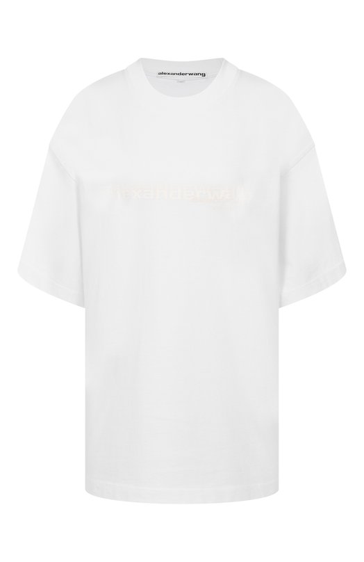 Хлопковая футболка Alexander Wang UCC3251847 Белый UCC3251847