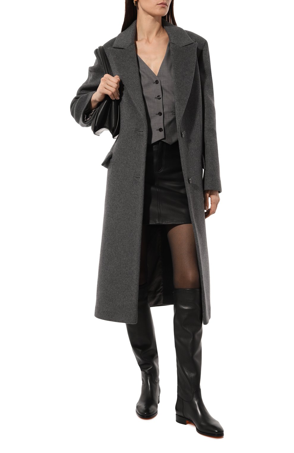 Кожаные сапоги SANTONI, арт. WSSE59310BA1STV9N01, фото 2