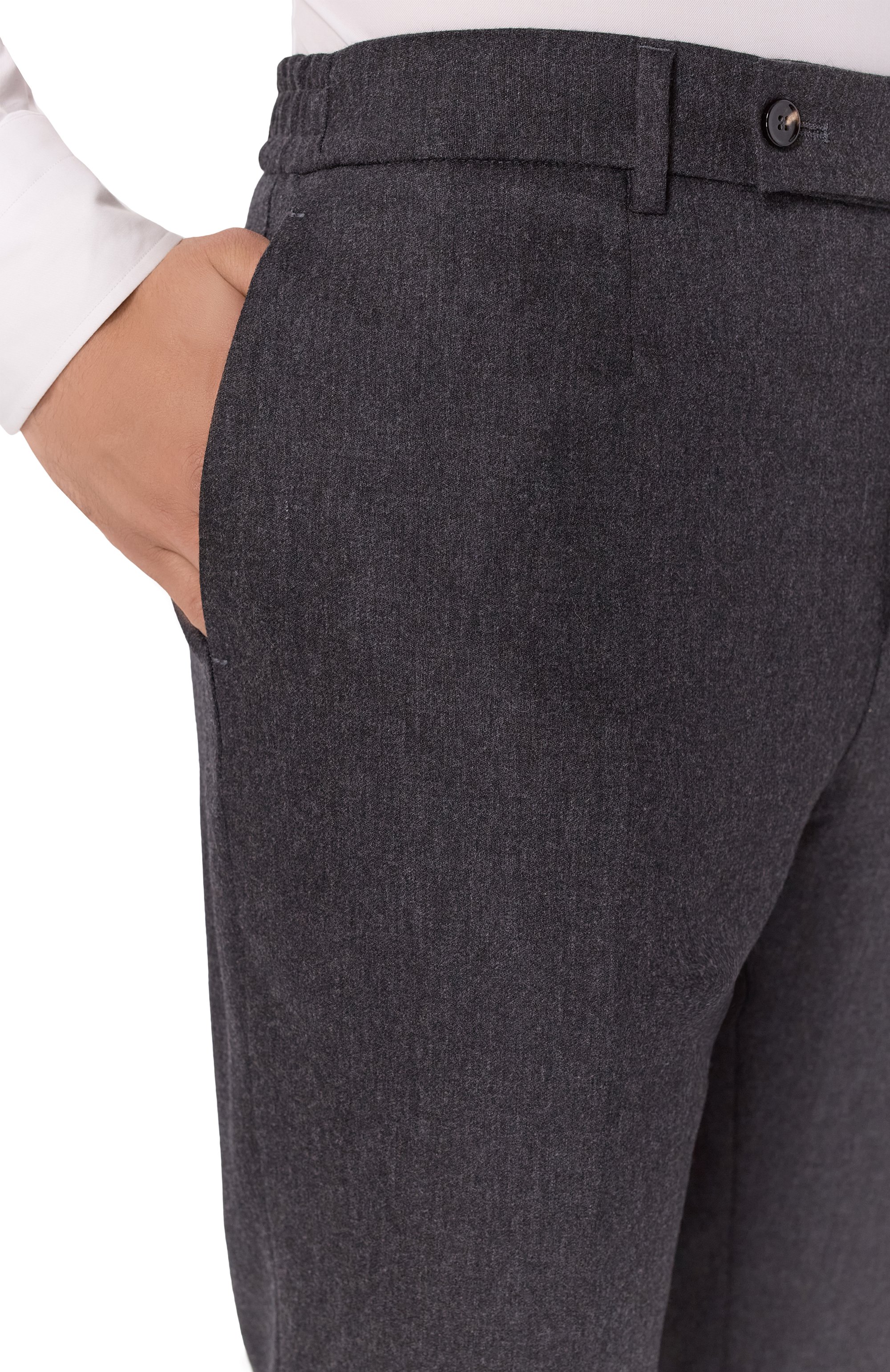 Шерстяные брюки BERWICH темно-серого цвета по цене 44000 руб., арт. GL0BE/FA1224X, фото 5 Шерстяные брюки BERWICH, арт. GL0BE/FA1224X, фото 5