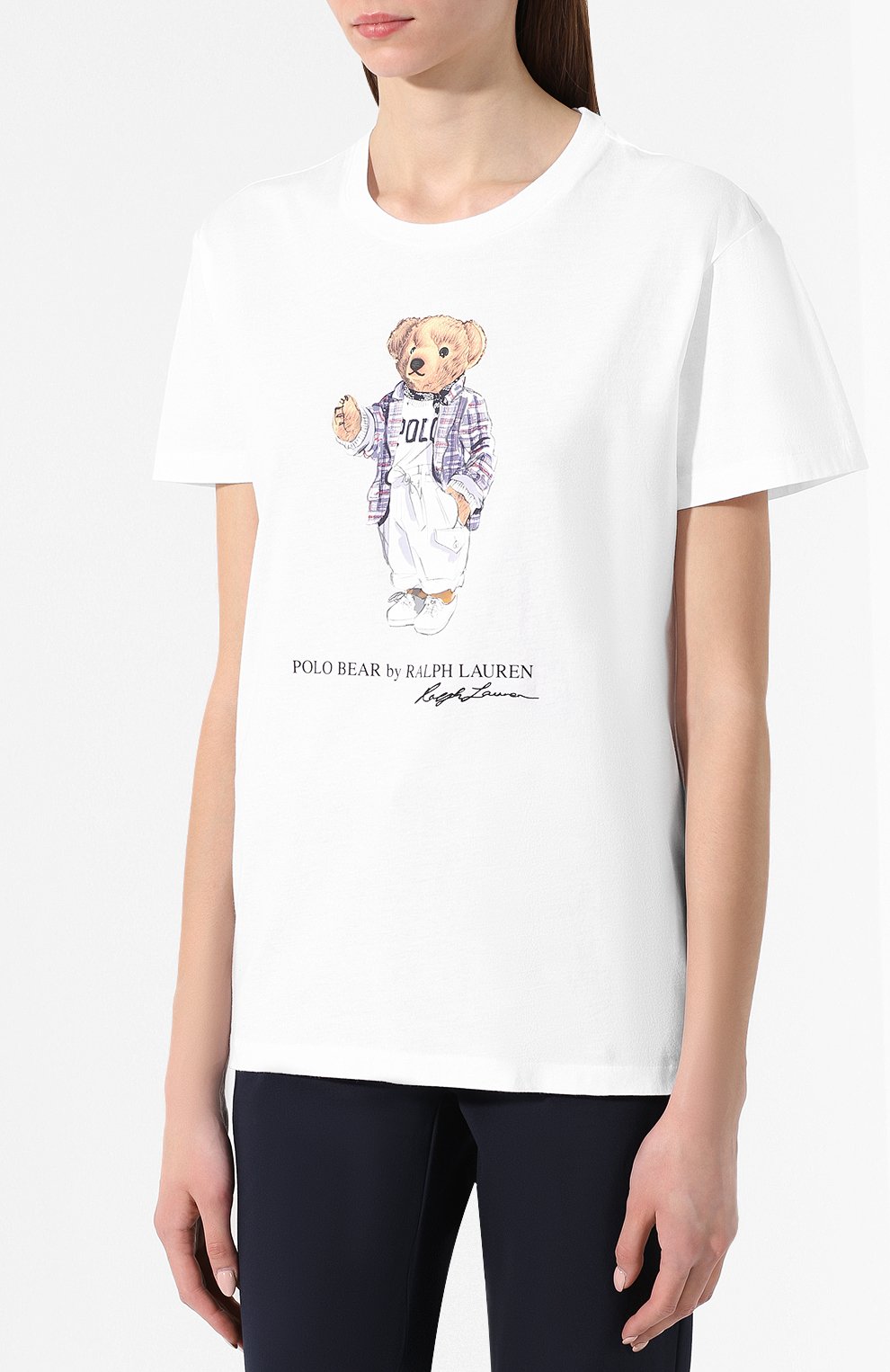 Хлопковая футболка POLO RALPH LAUREN, арт. 211750405/001, фото 3