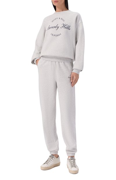 Хлопковые джоггеры SPORTY AND RICH, арт. PA07076257GY03, фото 2