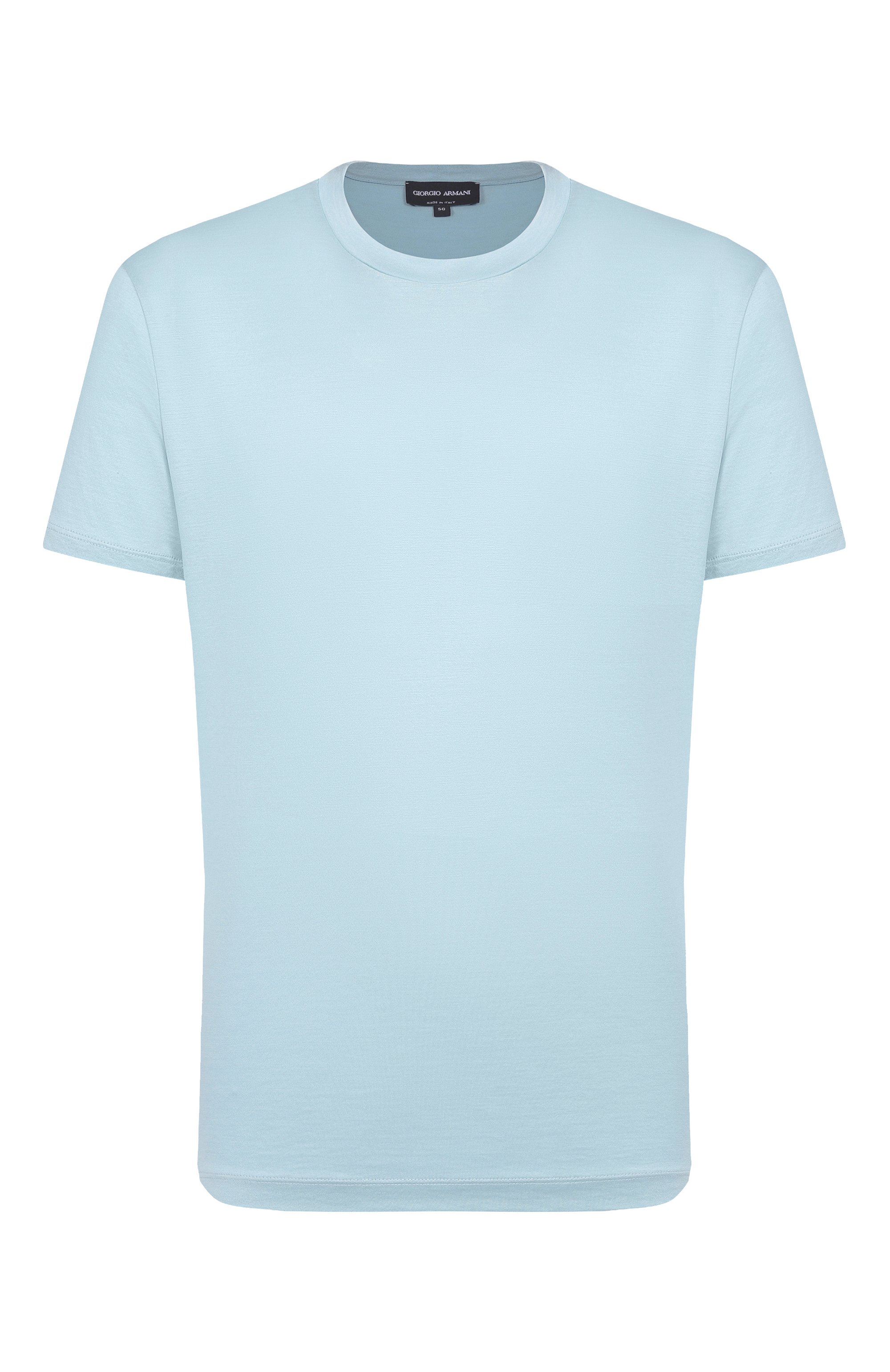 Футболка из шелка и хлопка GIORGIO ARMANI, арт. 3KSM77/SJZHZ, фото 1