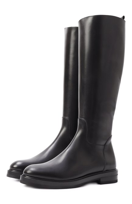 Женские кожаные сапоги KITON, арт. D56806N0102401