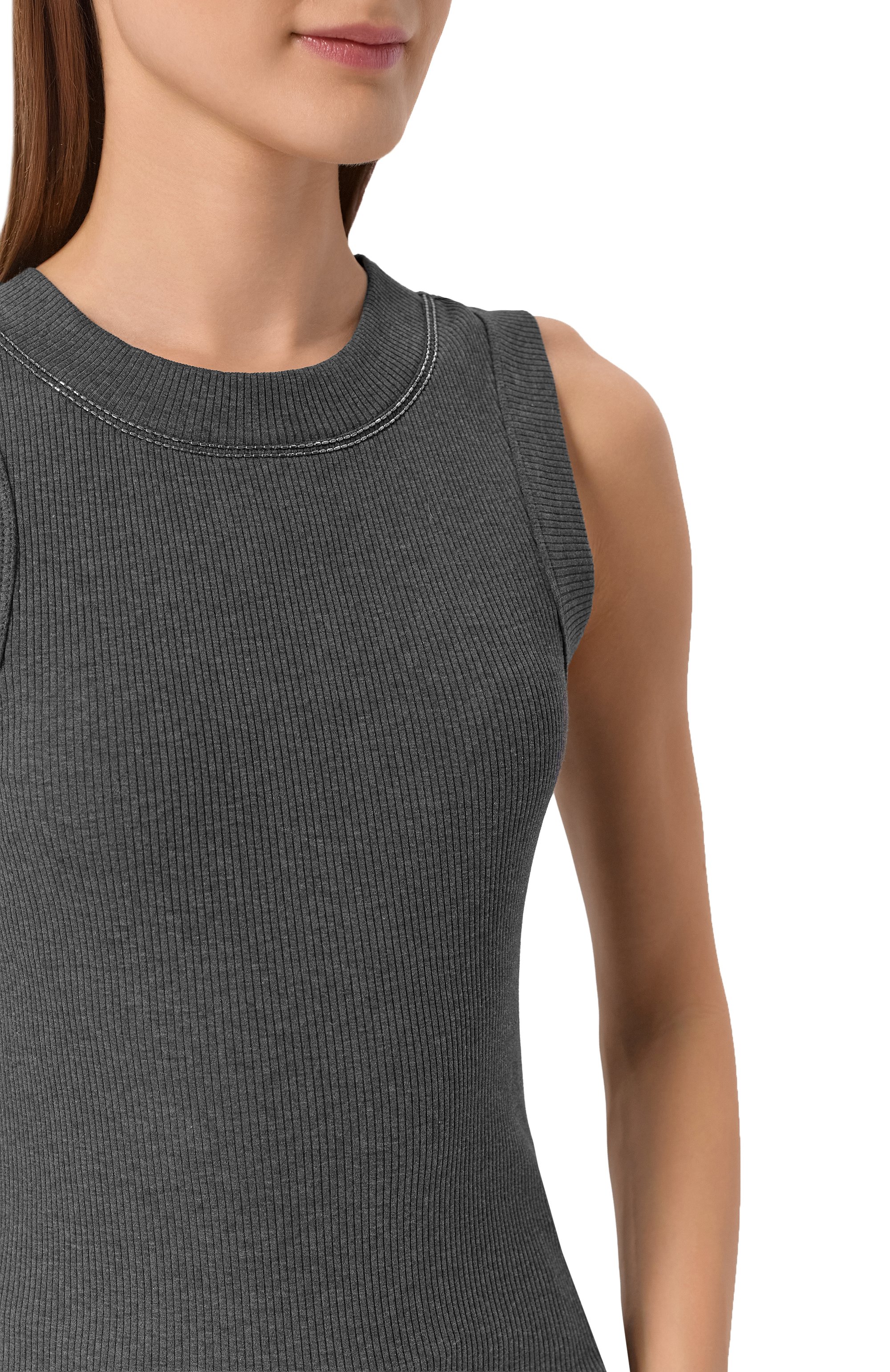 Хлопковая майка BRUNELLO CUCINELLI, арт. MG902BW700, фото 5