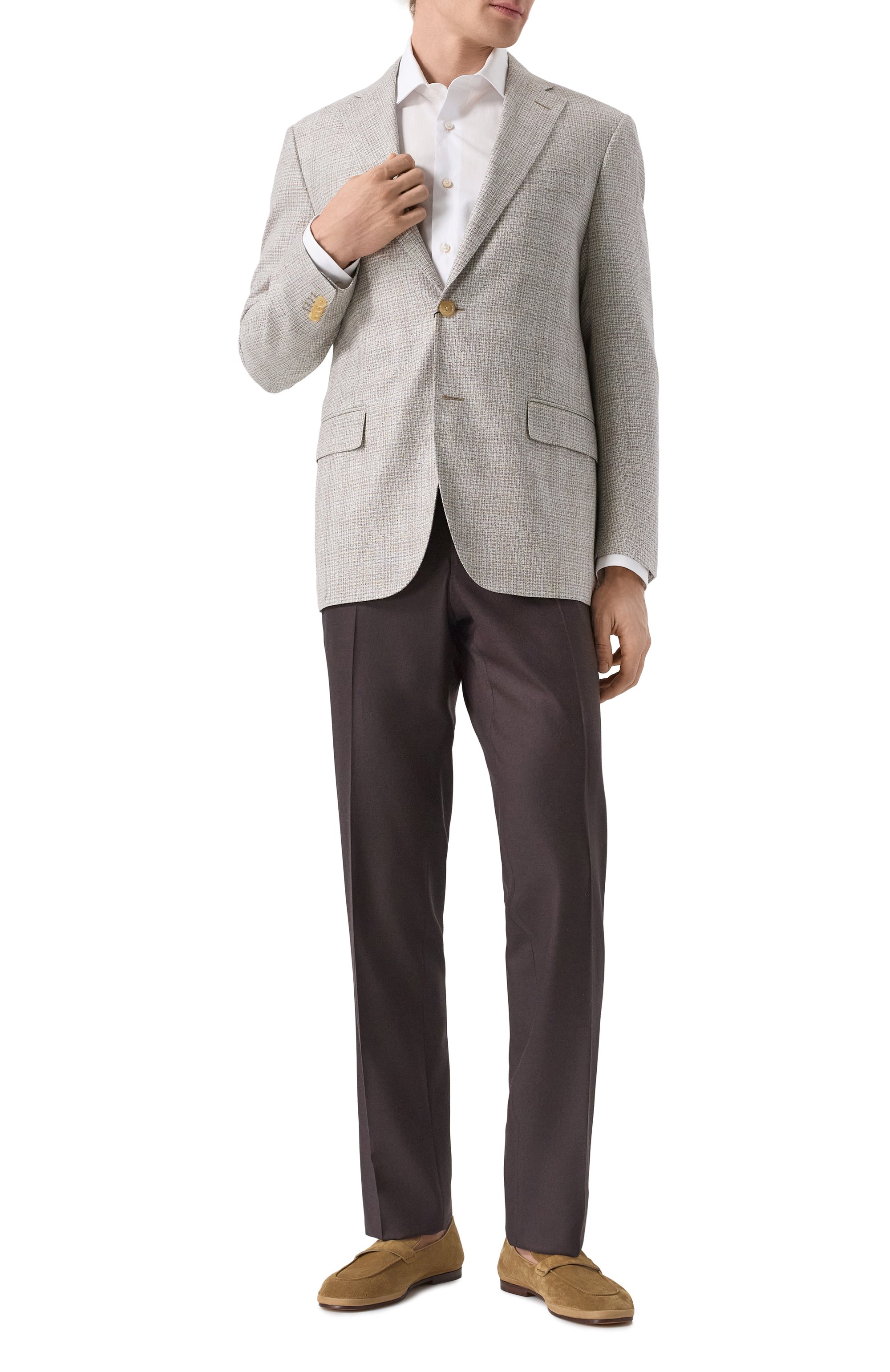 Замшевые лоферы H`D`S`N BARACCO бежевого цвета по цене 52750 руб., арт. ERNEST.C.6*, фото 2 Замшевые лоферы H`D`S`N BARACCO, арт. ERNEST.C.6*, фото 2