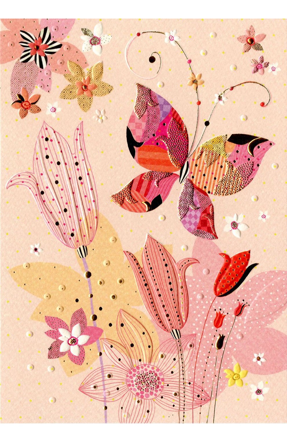 Открытка цветок и бабочка TURNOWSKY, арт. MO5677, фото 1