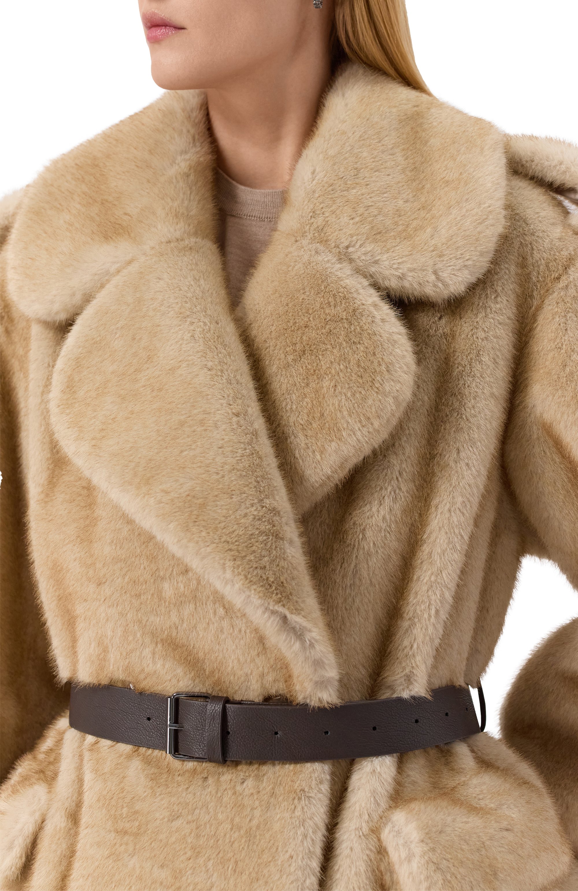 Шуба из экомеха P.A.R.O.S.H., арт. PULSE-D431732, фото 5