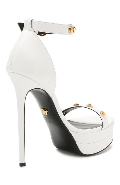 Кожаные босоножки VERSACE, арт. DSR935S/DVT2P, фото 4
