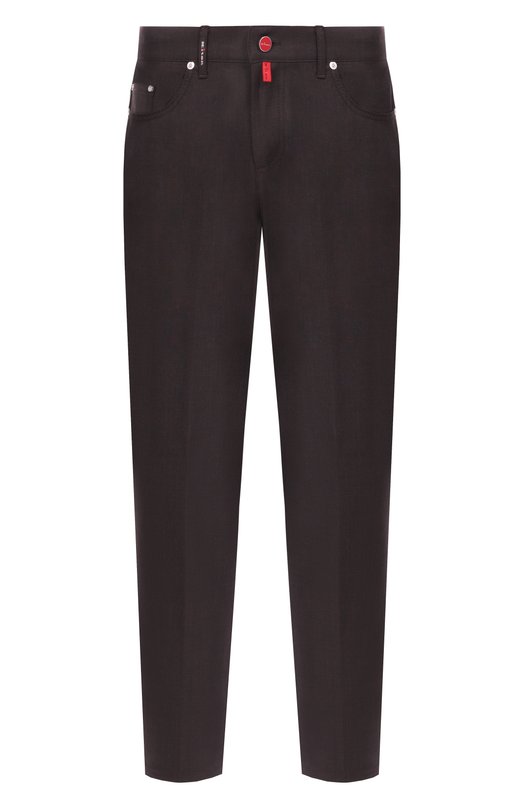 Шерстяные брюки Kiton UPR005LK0127H07 Коричневый UPR005LK0127H07