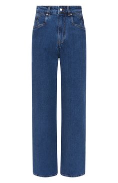 Женские джинсы KITON синего цвета, арт. DJ53102K0930F02 | Фото 1 (Длина (брюки, джинсы): Стандартные; Материал внешний: Хлопок, Деним; Силуэт Ж (брюки и джинсы): Расклешенные; Кросс-КТ: Деним; Детали: Делаве; Стили: Кэжуэл)