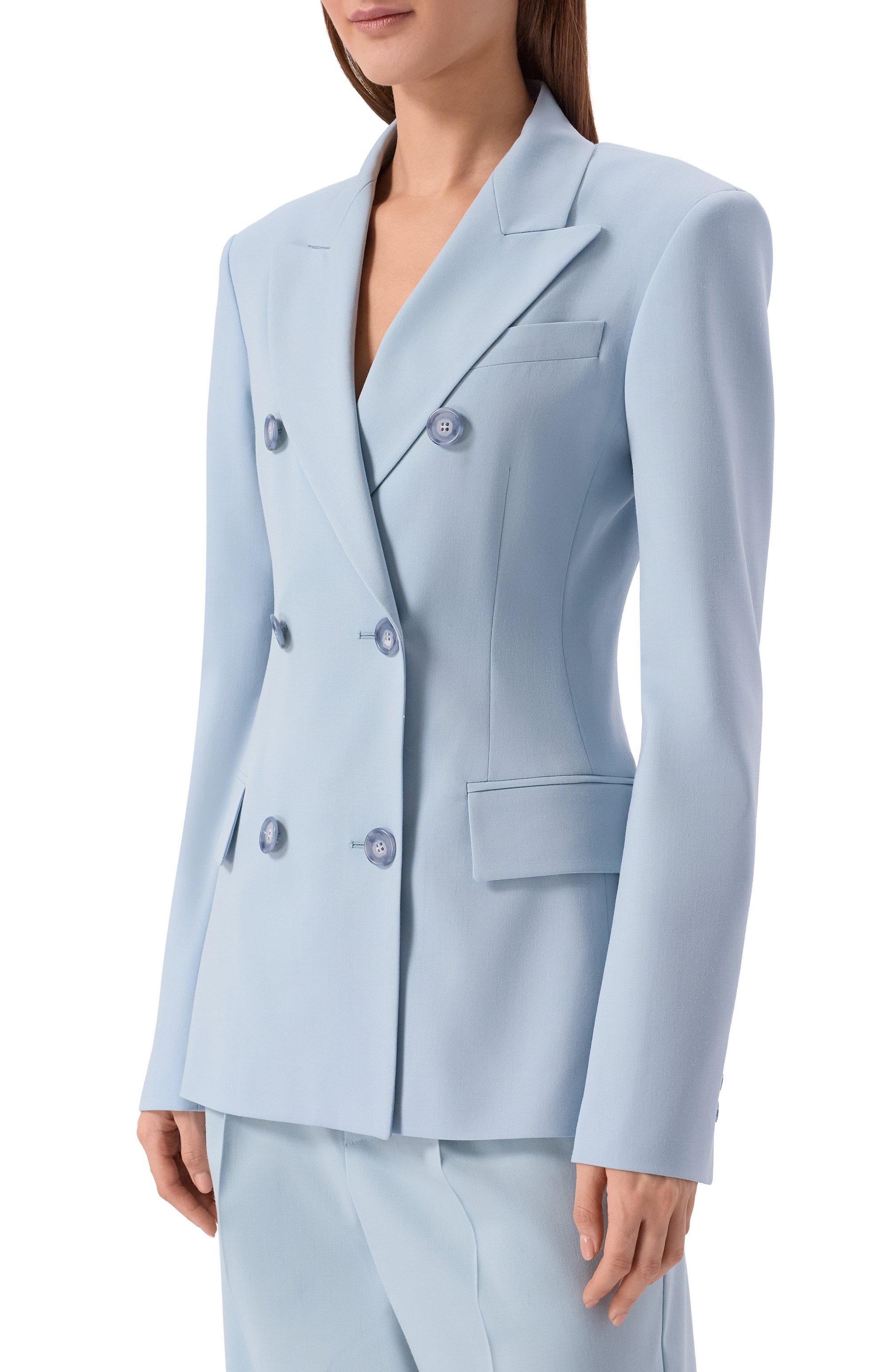 Жакет THE ANDAMANE голубого цвета по цене 106500 руб., арт. T193031A/TNW050, фото 3 Жакет THE ANDAMANE, арт. T193031A/TNW050, фото 3