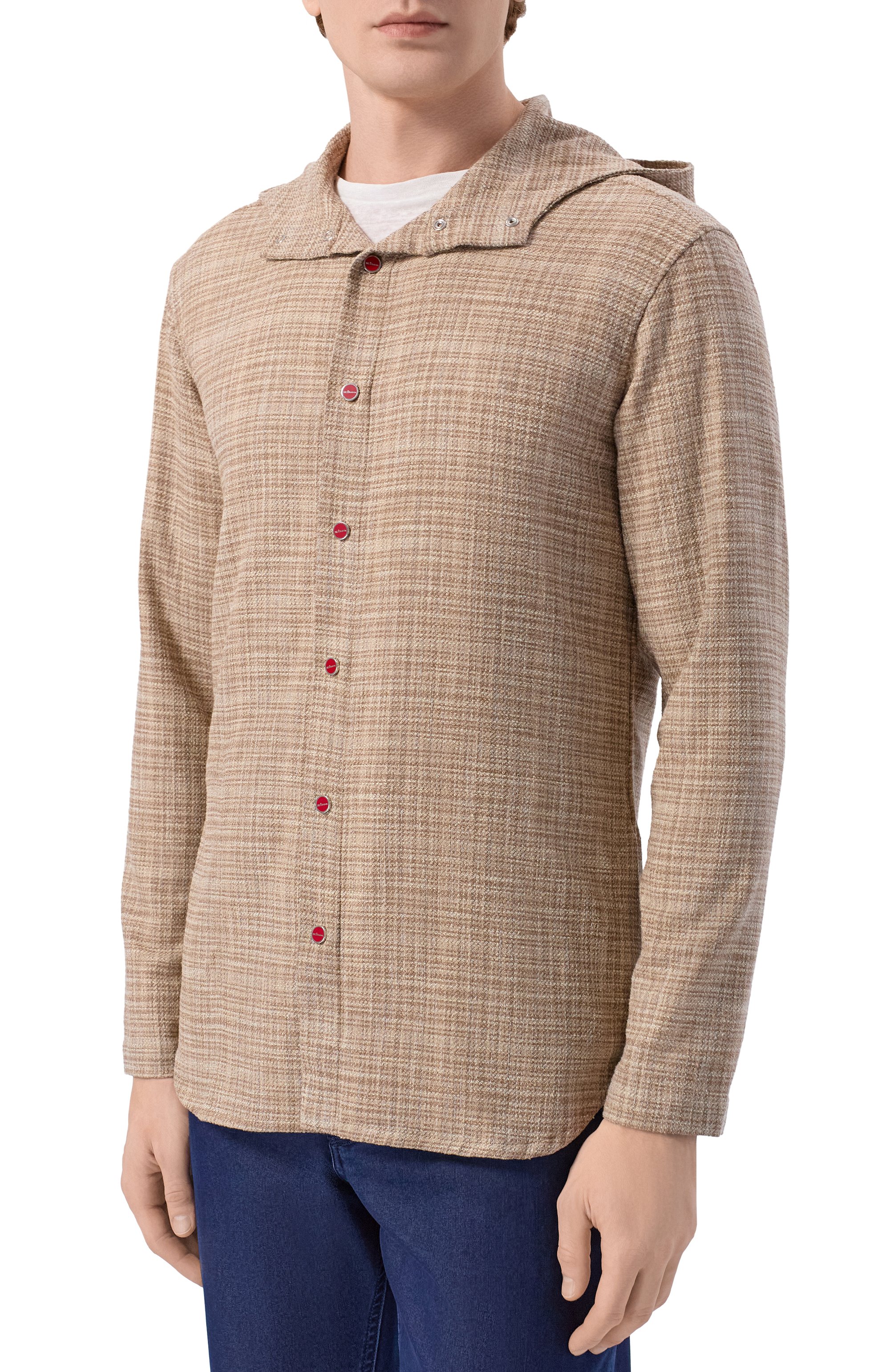 Рубашка из шерсти и шелка KITON, арт. UMCPETEK0617E18, фото 3