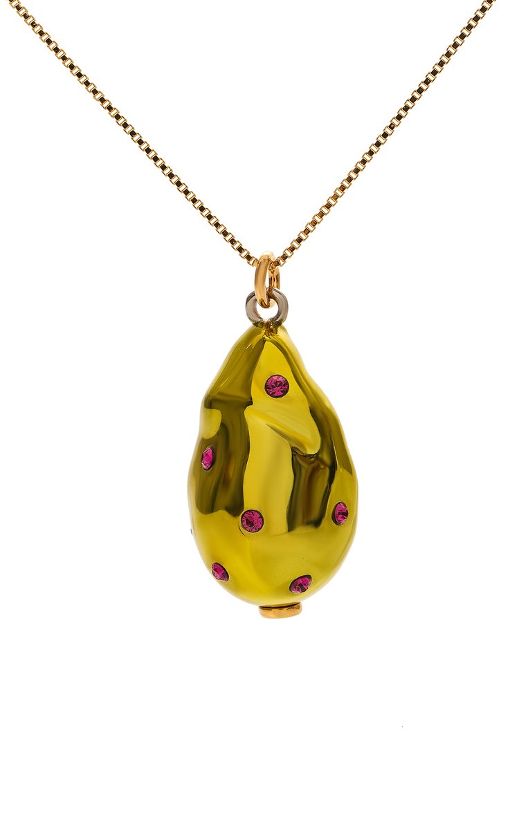 Женская кулон на цепочке MARNI золотого цвета, арт. C0MV0492A0 P6527 | Фото 3 (Нос: Не проставлено; Региональные ограничения белый список (Axapta Mercury): Не проставлено; Материал: Кристаллы, Металл)