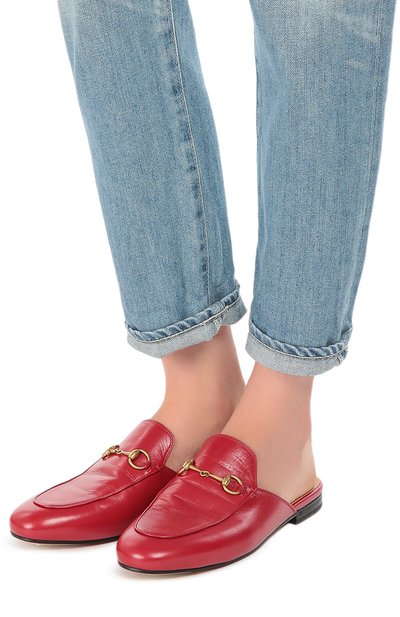 Кожаные сабо princetown GUCCI, арт. 423513/C9D00, фото 2