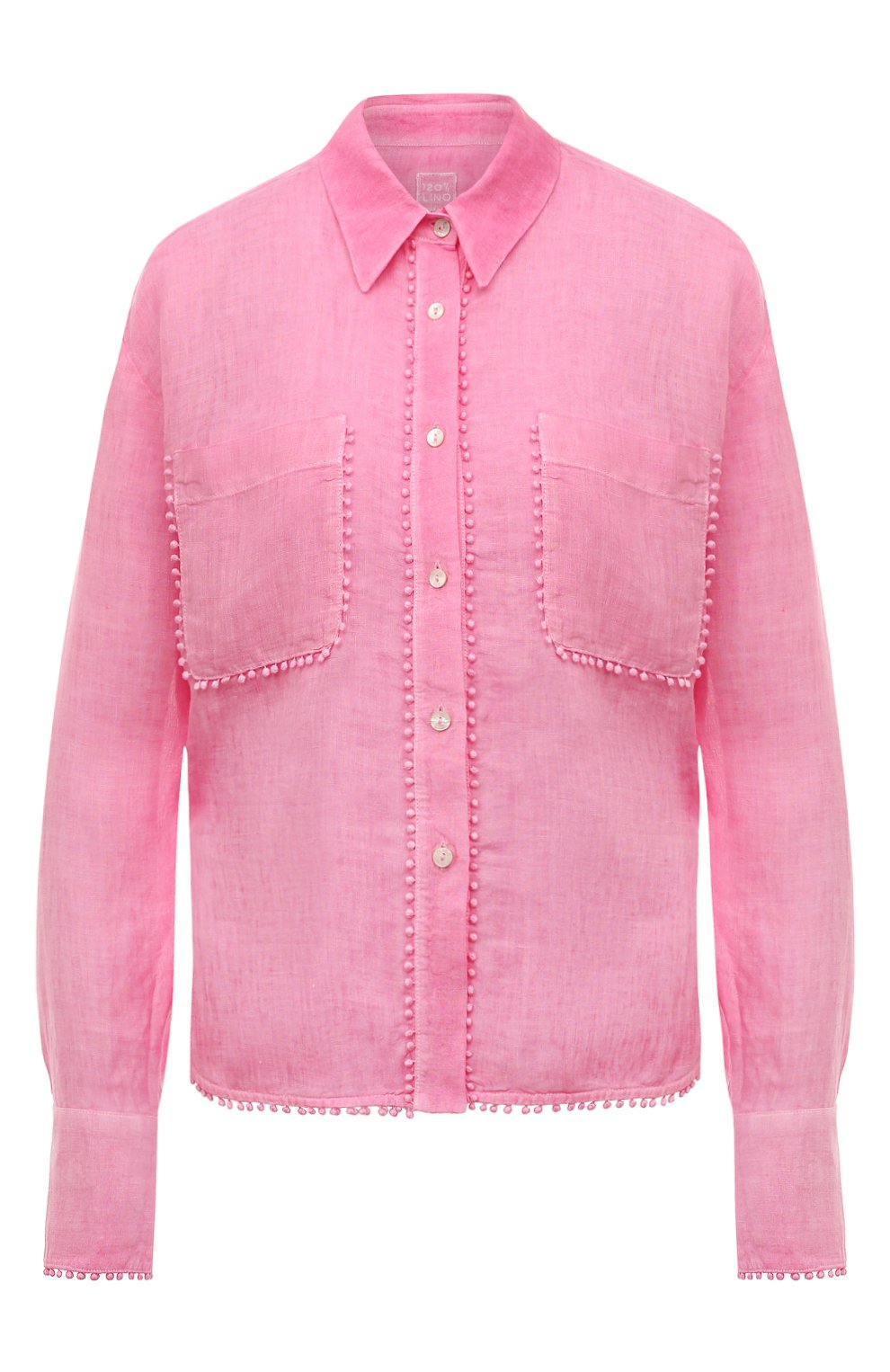 Льняная рубашка 120% LINO, арт. YIW19N3/000B317/S00, фото 1