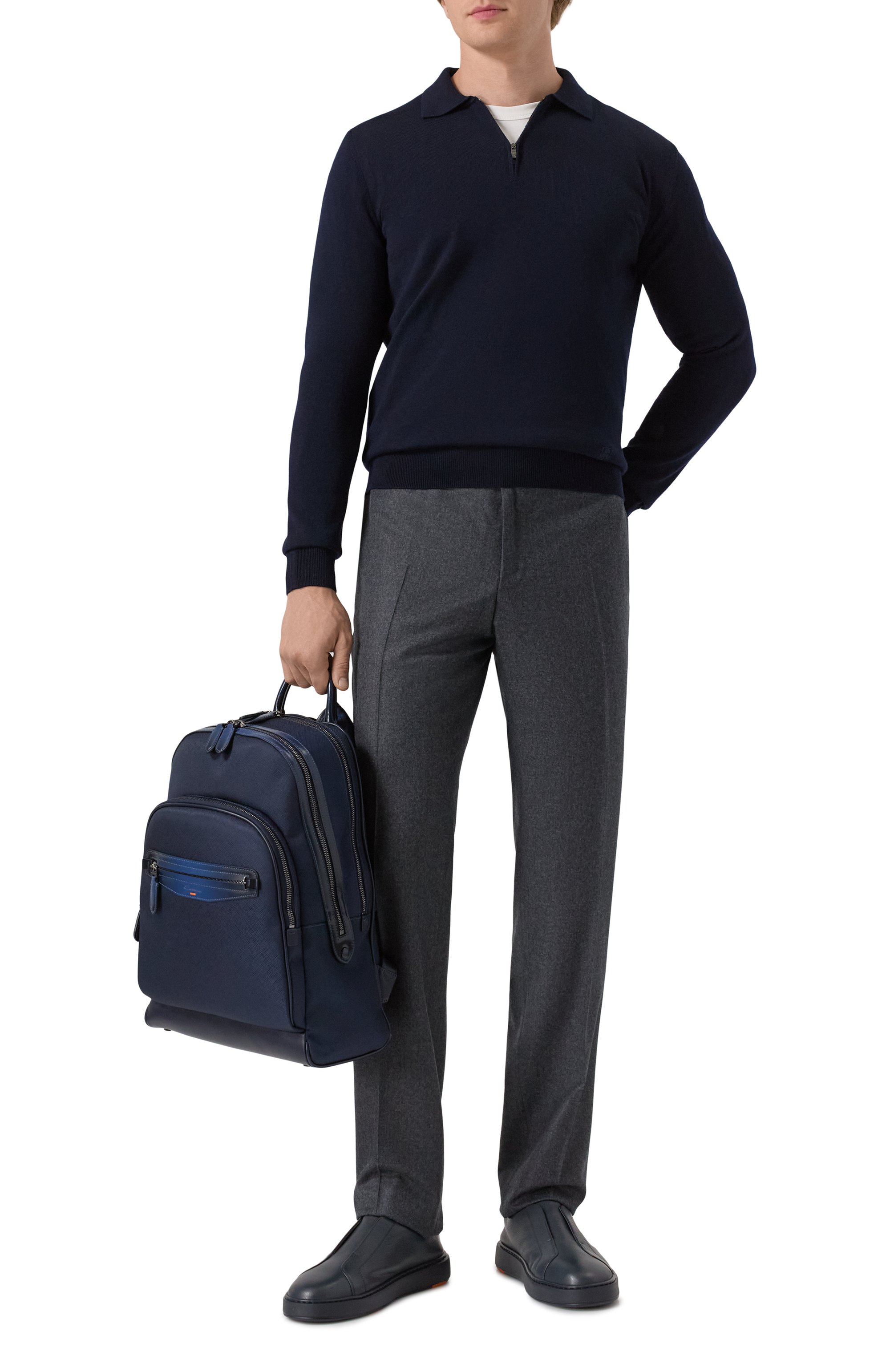 Шерстяные брюки CANALI, арт. 71019/AN00019, фото 2