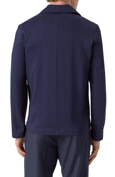 Куртка-рубашка изо льна и шерсти CORNELIANI, арт. 25LI20-2518468, фото 4