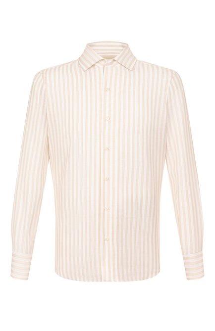 Мужская рубашка из хлопка и льна MVST, арт. M0RBIDA/R0BERT0/R0UND/300-C0TT0N/LINEN