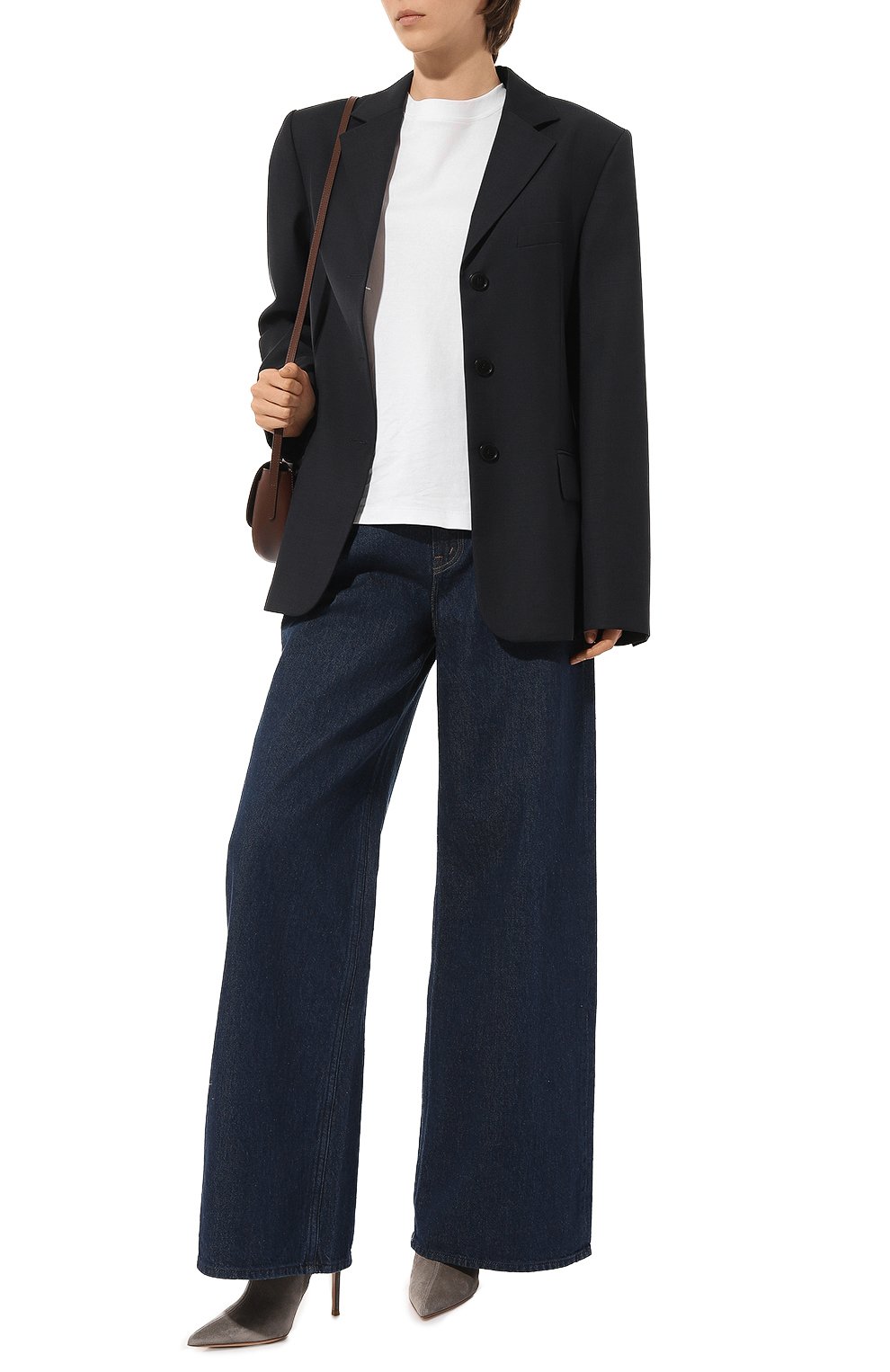 Замшевые ботильоны GIANVITO ROSSI, арт. G73053.15RIC.SUEGREY, фото 2