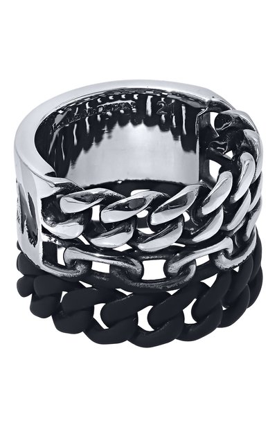 Кольцо ALEXANDER MCQUEEN серебряного цвета по цене 41750 руб., арт. 663855/IAG2Y, фото 3 Кольцо ALEXANDER MCQUEEN, арт. 663855/IAG2Y, фото 3