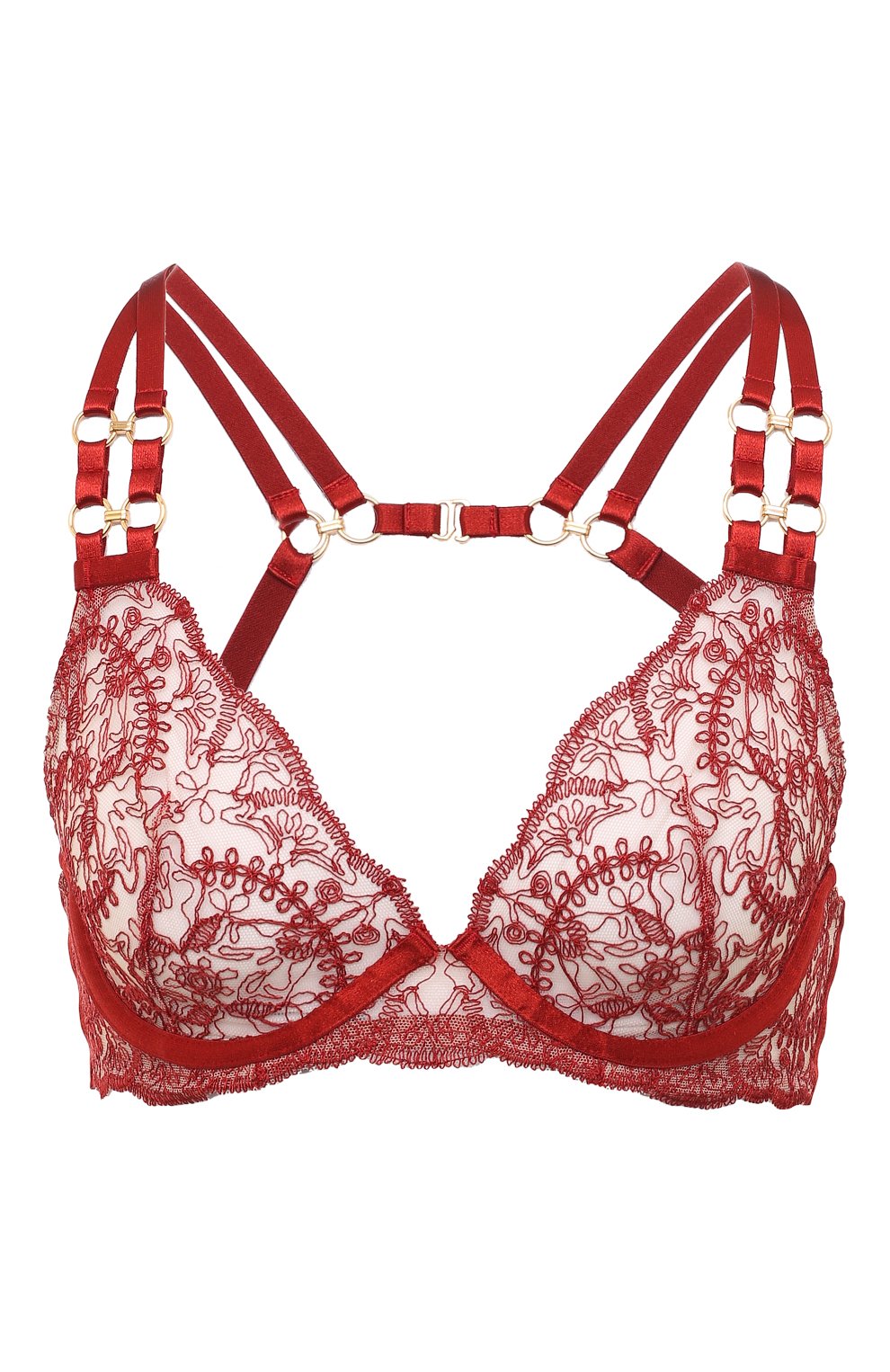 Бюстгальтер с мягкой чашкой BORDELLE красного цвета по цене 51800 руб., арт. CYMATIC PLUNGE WIRE BRA, фото 1 Бюстгальтер с мягкой чашкой BORDELLE, арт. CYMATIC PLUNGE WIRE BRA, фото 1