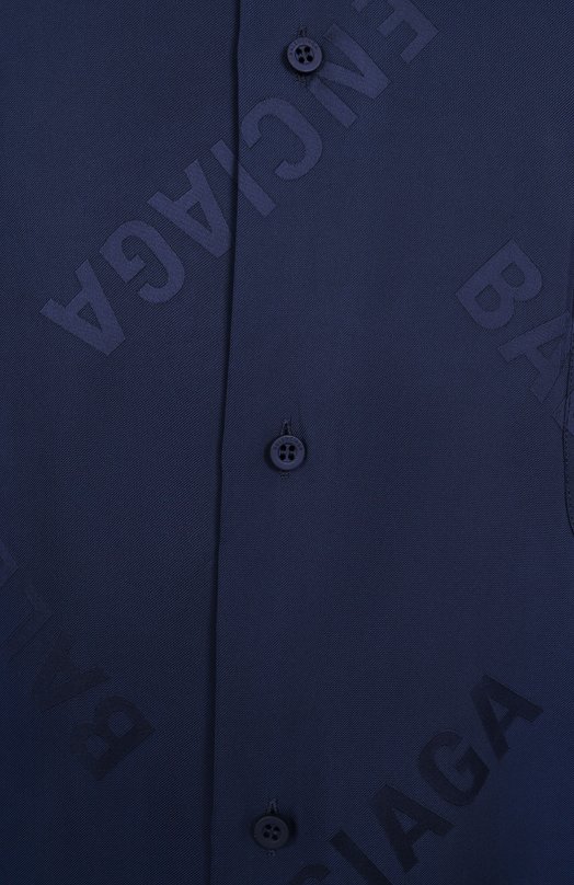 Рубашка из вискозы Balenciaga 681813/T0013 Синий  681813/T0013 Фото 6