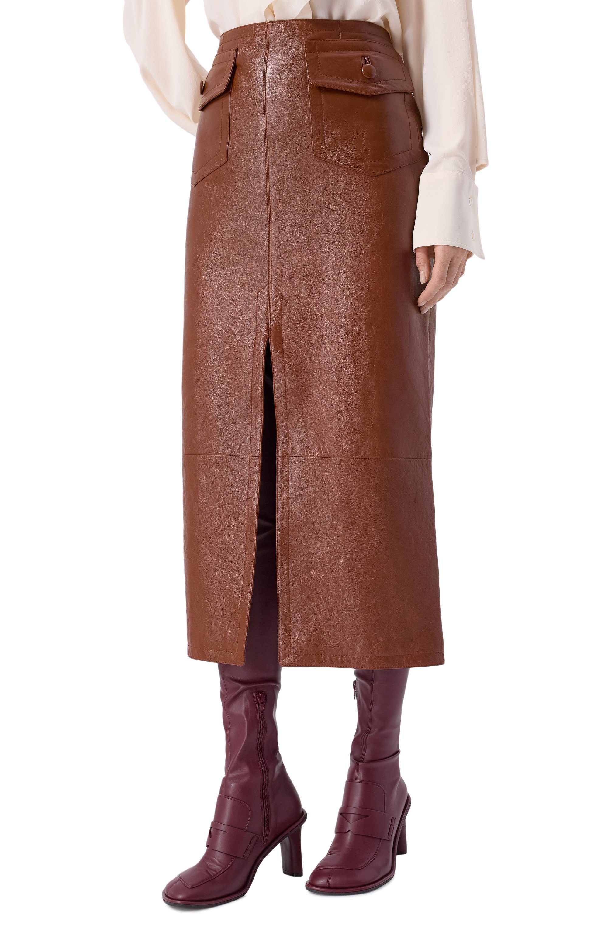 Кожаная юбка CHLOÉ, арт. CHC24WCJ01204, фото 3