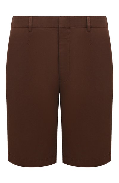 Мужские шорты из хлопка и льна ZEGNA, арт. UDI37A7/TB05