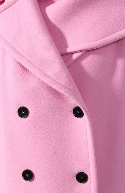 Шерстяное пальто MSGM светло-розового цвета по цене 79100 руб., арт. 2742MDC121 195750, фото 5 Шерстяное пальто MSGM, арт. 2742MDC121 195750, фото 5