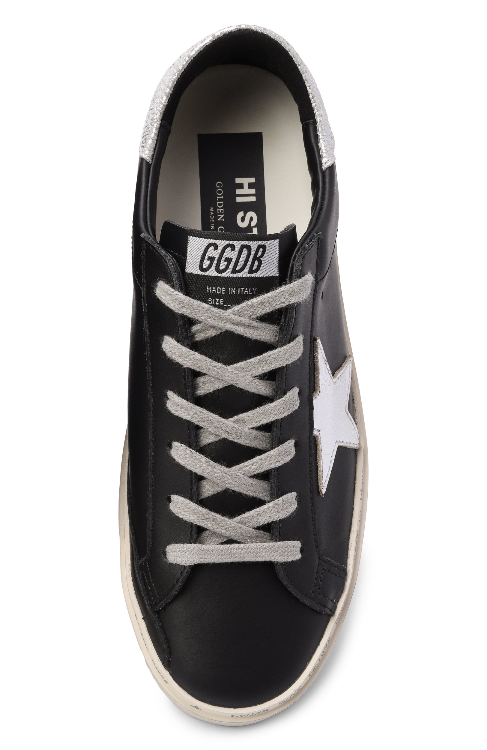 Кожаные кеды hi star GOLDEN GOOSE DELUXE BRAND, арт. GWF00118.F000328, фото 6